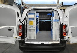 Aménagement utilitaire pour électriciens