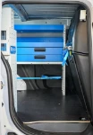 01_Accessoires de blocage du chargement sur la paroi de séparation de la Fiat Doblò pour plombier