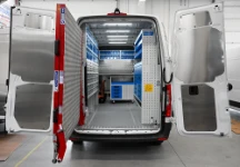 01_Aménagement Sprinter avec rampe de chargement avec kit de rotation