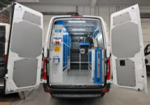 01_Aménagement sur Sprinter L2 H2 pour machines de levage
