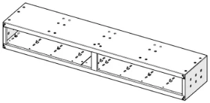 01_Bloc tiroirs transparents avec une seule fine de conteneurs