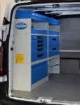02_Armoires à tiroirs pour fourgon sur Custom pour chauffagiste plombier