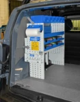 02_Système arrimage valises automatique et étagères de rayonnage sur Renault Kangoo