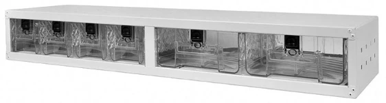 03_Chassis métallique pour éléments en plastique transparent