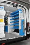03_Étagères et porte-étau basculant Syncro System sur Transit L2 H2