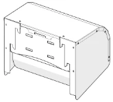 03_Face postérieure du châssis pour dérouleur de papier