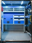 04 Paroi séparation cabine MAN TGE avec supports de câble