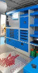 04_Aménagement avec armoire et tiroirs métalliques sur Fiat Ducato pour aéronautique