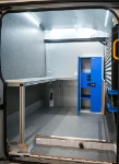 04_”Bureau” à bord de Transit avec étagère écritoire et armoire  pour fourgons