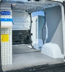 04_De la porte coulissante, accessoires de blocage sur paroi séparation cabine Courier pour électricien (1)