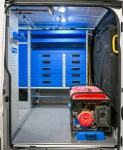 04_Glissière porte-groupe électrogène sur Transit pour entrepreneur du bâtiment