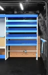 04_Rayonnage Syncro et dispositif arrimage valises pour fourgons