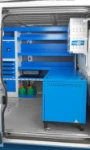 05_Paroi séparation cabine Fiat Ducato avec puissante machine combinée groupe électrogène compresseur