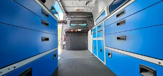 07_Tiroirs, compartiments au sol, armoires pour fourgon sur Sprinter