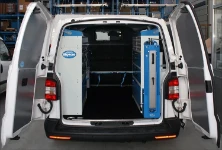 Aménagement fourgon pour fermetures industrielles