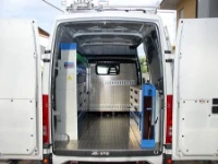 Rivestimento interno in legno e lamiera e portatutto per Jumpy