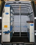 Rivestimento interno in legno e lamiera e portatutto per Jumpy