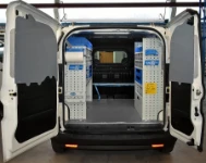 Rivestimento interno in legno e lamiera e portatutto per Jumpy