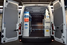 Rivestimento interno in legno e lamiera e portatutto per Jumpy