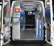Atelier à bord du TGE aménagé par Syncro System