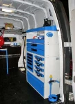 Atelier mobile sur Nissan Primastar avec équipements