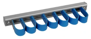 Barre en aluminium avec crochets en plastique