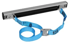 Barre en aluminium avec sangles et embouts latéraux