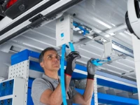 Butée arrière du porte-échelle sous plafond