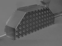 Couvre-roue en acier et aluminium strié