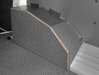 Couvre-roue en acier et bois marin