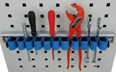 Crochets en plastique à pression pour outils sur barre à coulisse
