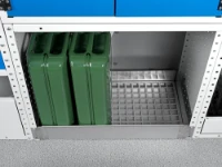 Étagère inox pour collecte liquides