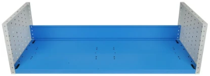 Étagères ouvertes avec panneaux de fermeture