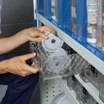 Extraction tiroir transparent de la structure métallique