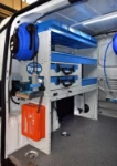 Flanc gauche aménagement Fiorino pour systèmes de chauffage à bois et pellets