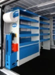Flanc gauche armoire à étagères sur Ducato pour chaudières et poêles