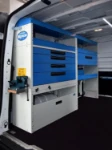 Fourgon aménagé par Syncro System pour installations d’emballage