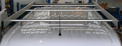 Galerie de toit pour fourgons pour techniciens installation chambres froides