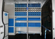 La partie antérieure de l’aménagement côté gauche