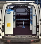 L’espace de chargement équipé du NV200