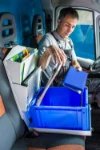 L’organisateur sur le siège passager