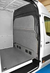 NV250 con rivestimento interno in legno e lamiera