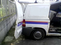 Mercedes Vito après l’accident