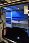 Meubles pour fourgon sur véhicule pour assistance stations de lavage auto