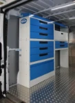 Niveaux d’étagères pour fourgon installation chambres froides