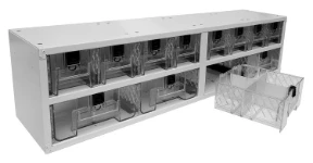 Nouveau bac transparent double