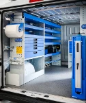 Opel Movano L2 H1 : paroi de gauche avec dispositif arrimage valises, tiroirs, rayonnages et Ecoflow (2)