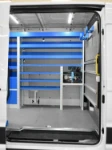 Paroi séparation cabine de Crafter avec systèmes de blocage du chargement
