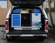 Pick up DMAX ISUZU avec le chariot SLI.ALU