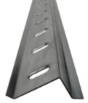 Rail métallique pour barres porte-vêtements pour position médiane